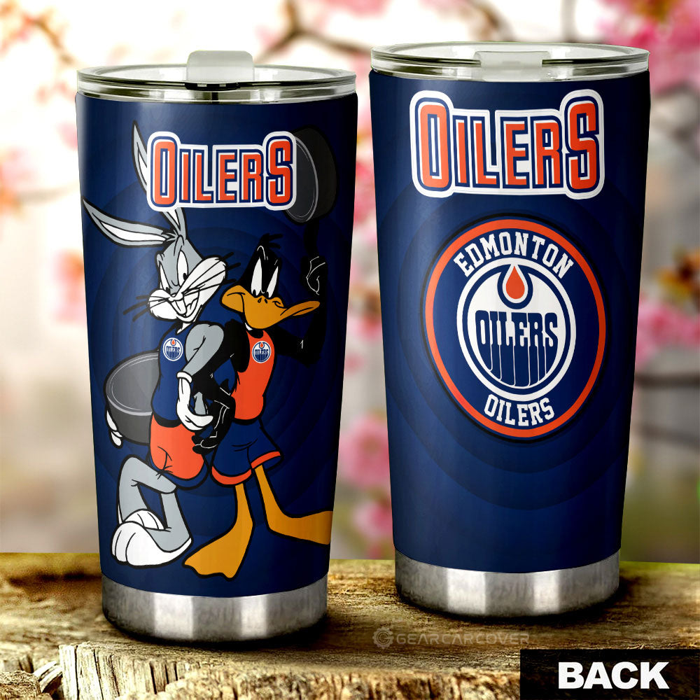 Edmonton Oilers Tumbler Cup Custom Car Accessories - Gearcarcover - 1