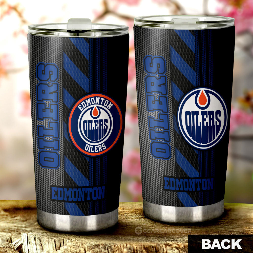 Edmonton Oilers Tumbler Cup Custom Car Accessories - Gearcarcover - 1