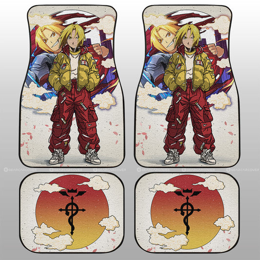 Edward Elric Car Floor Mats Anime Collection - Gearcarcover - 1