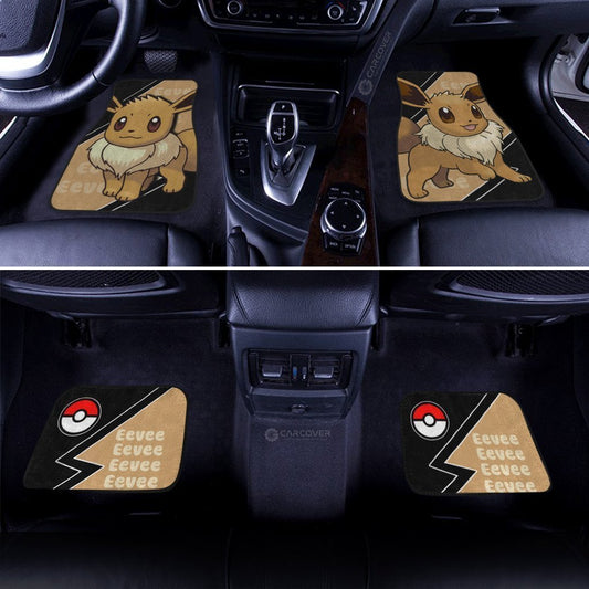 Eevee Car Floor Mats Custom Anime Car Interior Accessories - Gearcarcover - 2