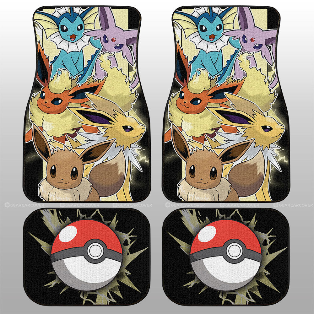 Eevee Car Floor Mats Custom Car Accessories For Fans - Gearcarcover - 1