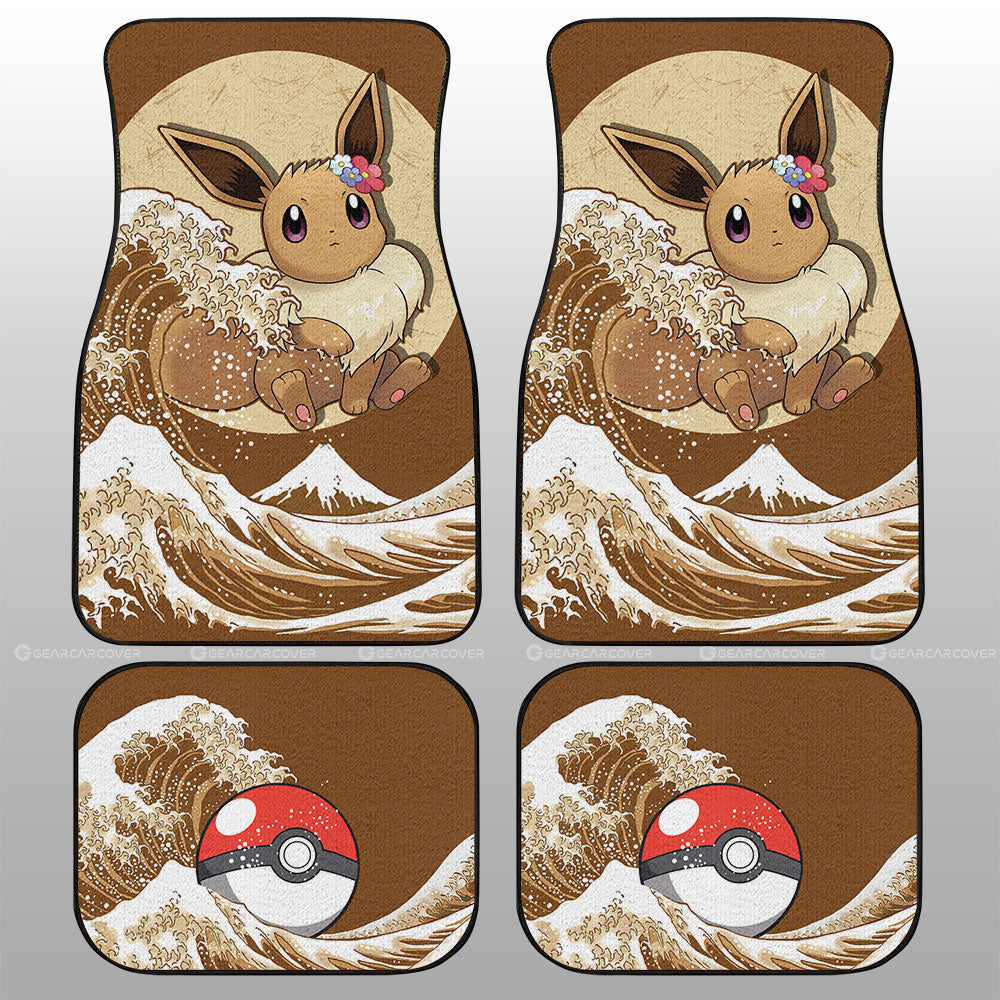 Eevee Car Floor Mats Custom Pokemon Car Accessories - Gearcarcover - 1