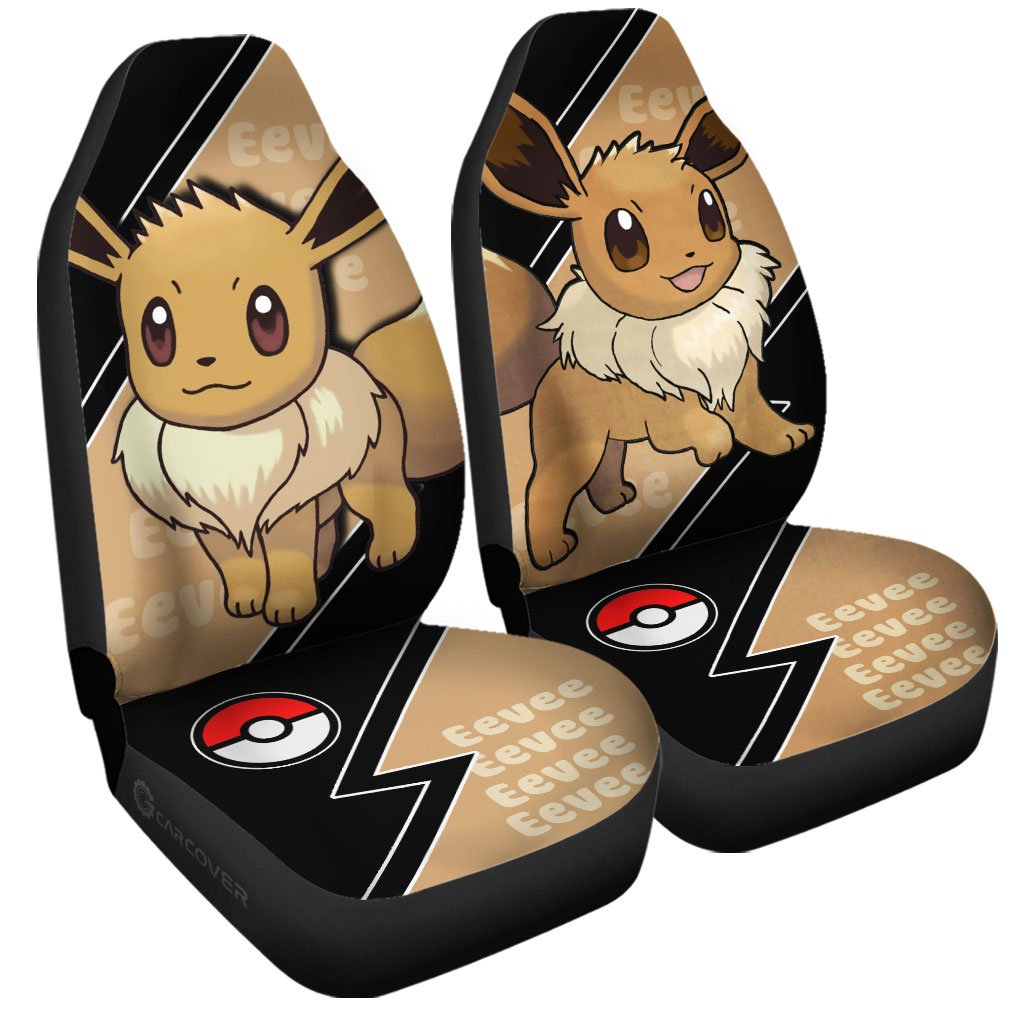 Eevee Car Seat Covers Custom Anime Car Accessories - Gearcarcover - 3