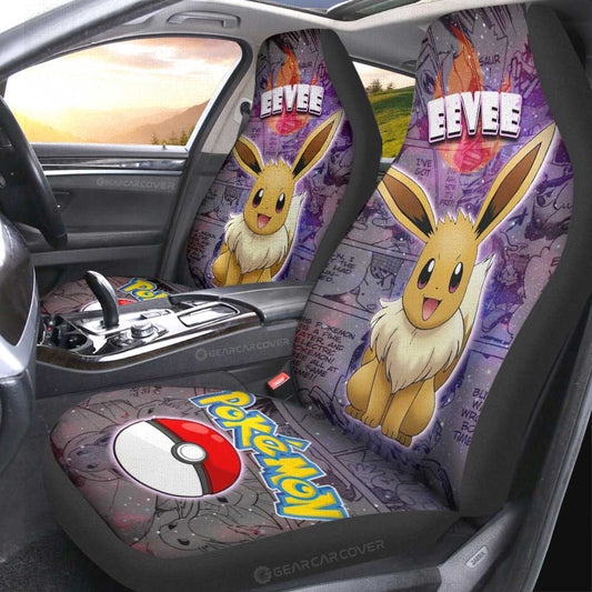 Eevee Car Seat Covers Custom Anime Galaxy Manga Style - Gearcarcover - 2