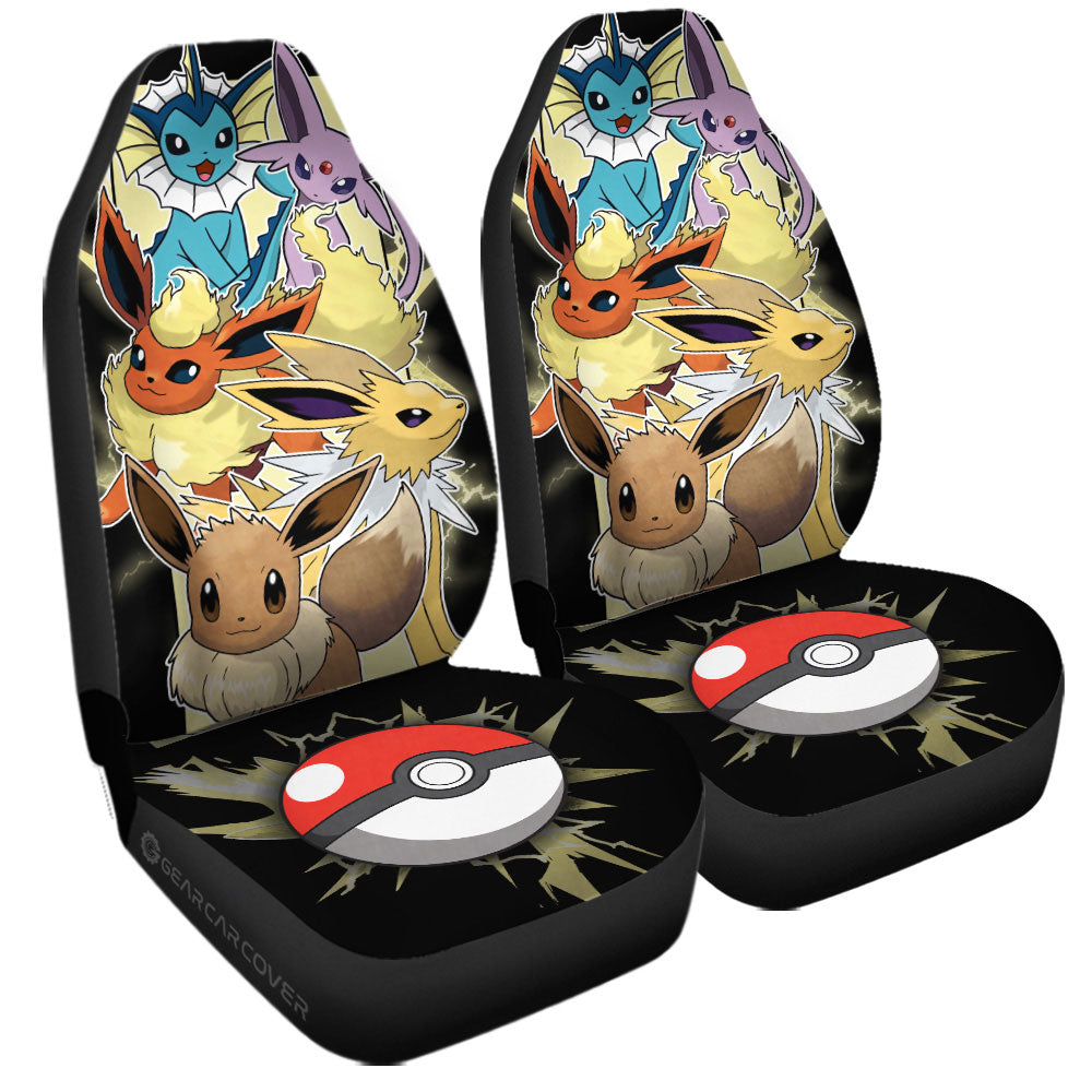 Eevee Car Seat Covers Custom Car Accessories For Fans - Gearcarcover - 3