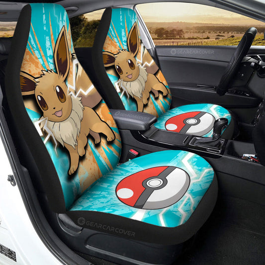 Eevee Car Seat Covers Custom Car Accessories For Fans - Gearcarcover - 2