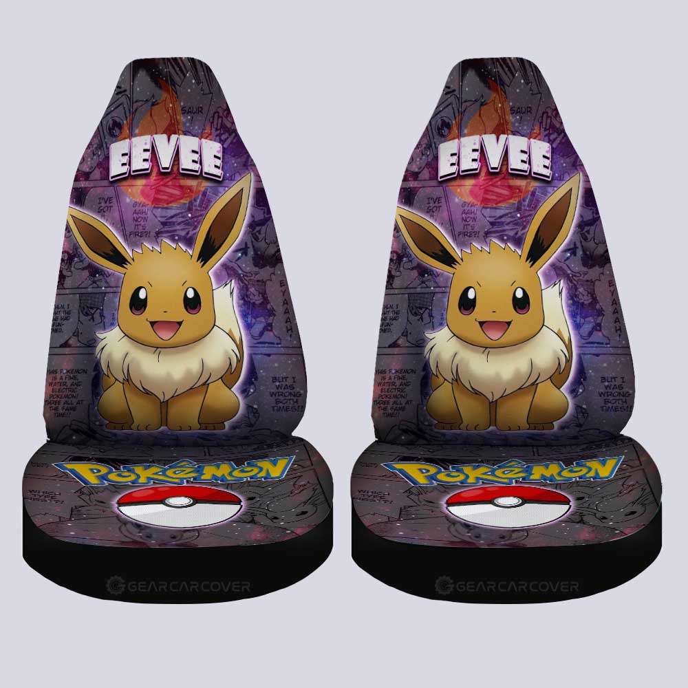 Eevee Car Seat Covers Custom Galaxy Manga Style - Gearcarcover - 4