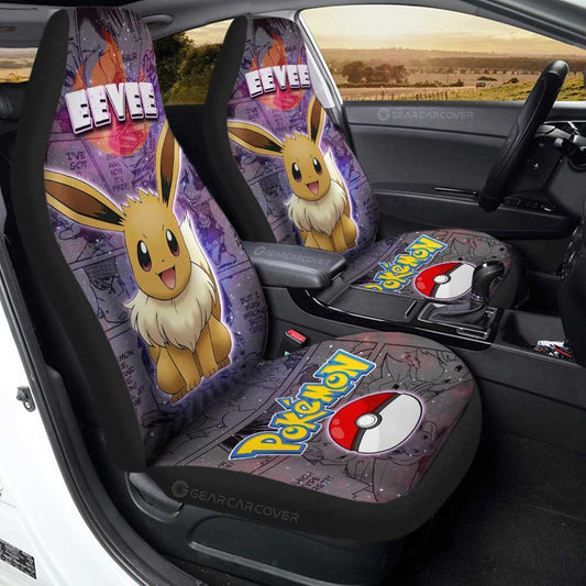 Eevee Car Seat Covers Custom Galaxy Manga Style - Gearcarcover - 1