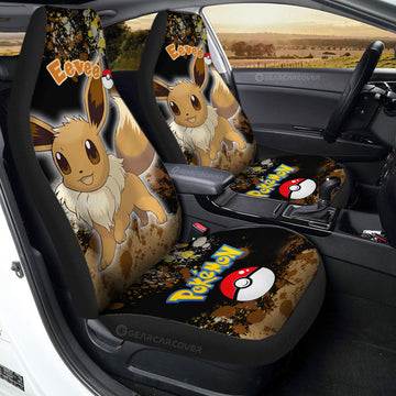 Eevee Car Seat Covers Custom Tie Dye Style Anime Car Accessories - Gearcarcover - 1