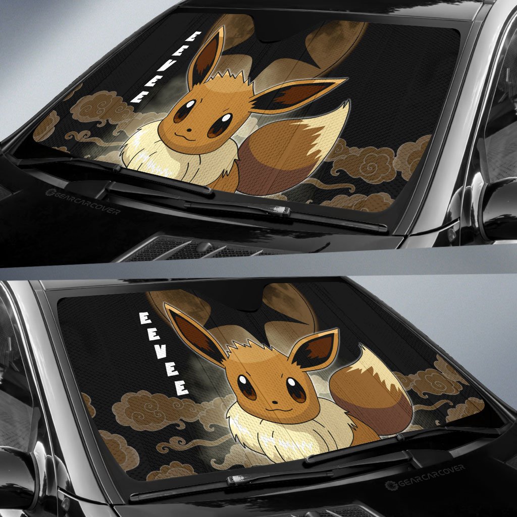 Eevee Car Sunshade Custom Anime Car Accessories - Gearcarcover - 2