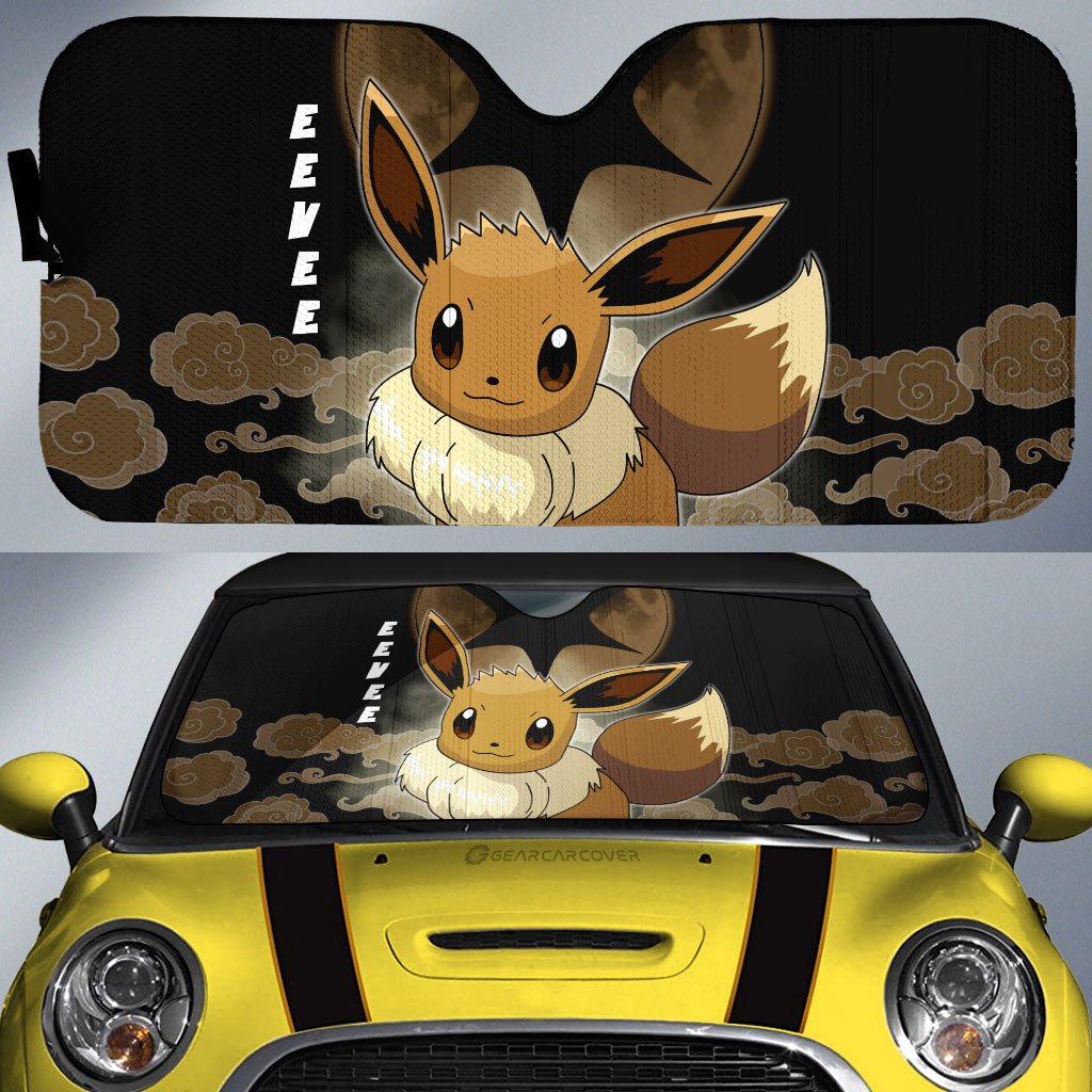 Eevee Car Sunshade Custom Anime Car Accessories - Gearcarcover - 1