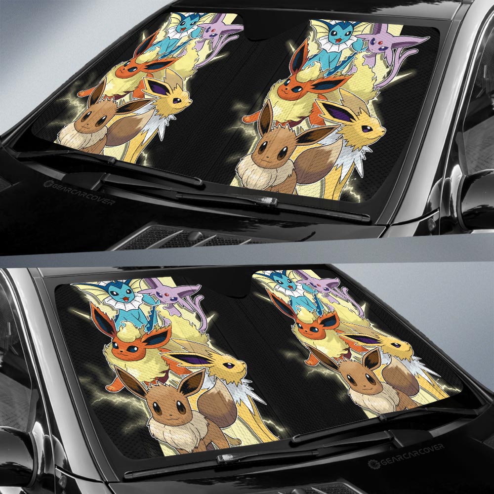 Eevee Car Sunshade Custom Car Accessories For Fans - Gearcarcover - 2