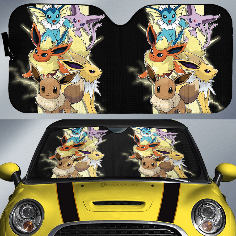 Eevee Car Sunshade Custom Car Accessories For Fans - Gearcarcover - 1