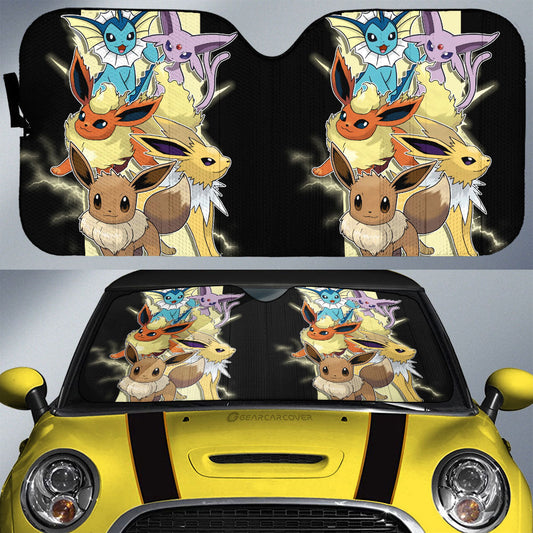 Eevee Car Sunshade Custom Car Accessories For Fans - Gearcarcover - 1
