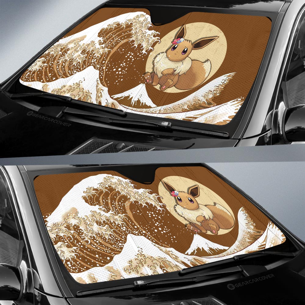 Eevee Car Sunshade Custom Pokemon Car Accessories - Gearcarcover - 2