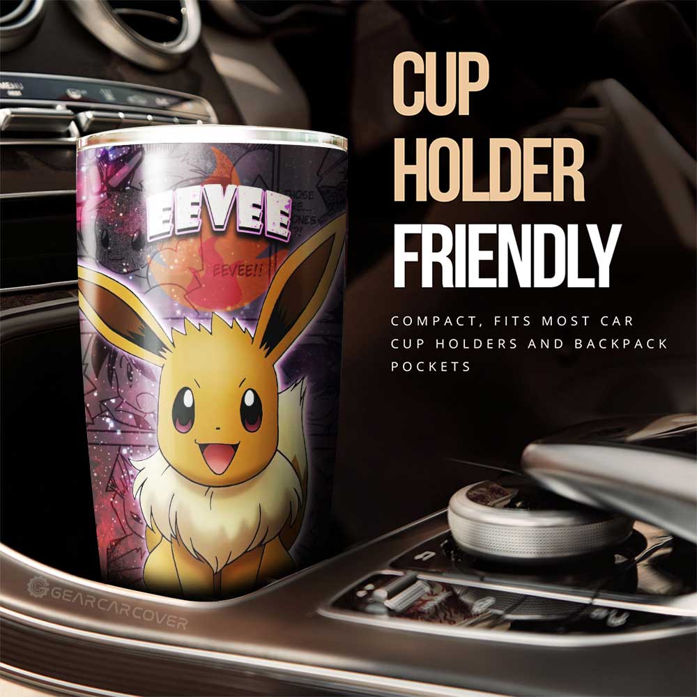 Eevee Tumbler Cup Custom Anime Galaxy Manga Style - Gearcarcover - 2