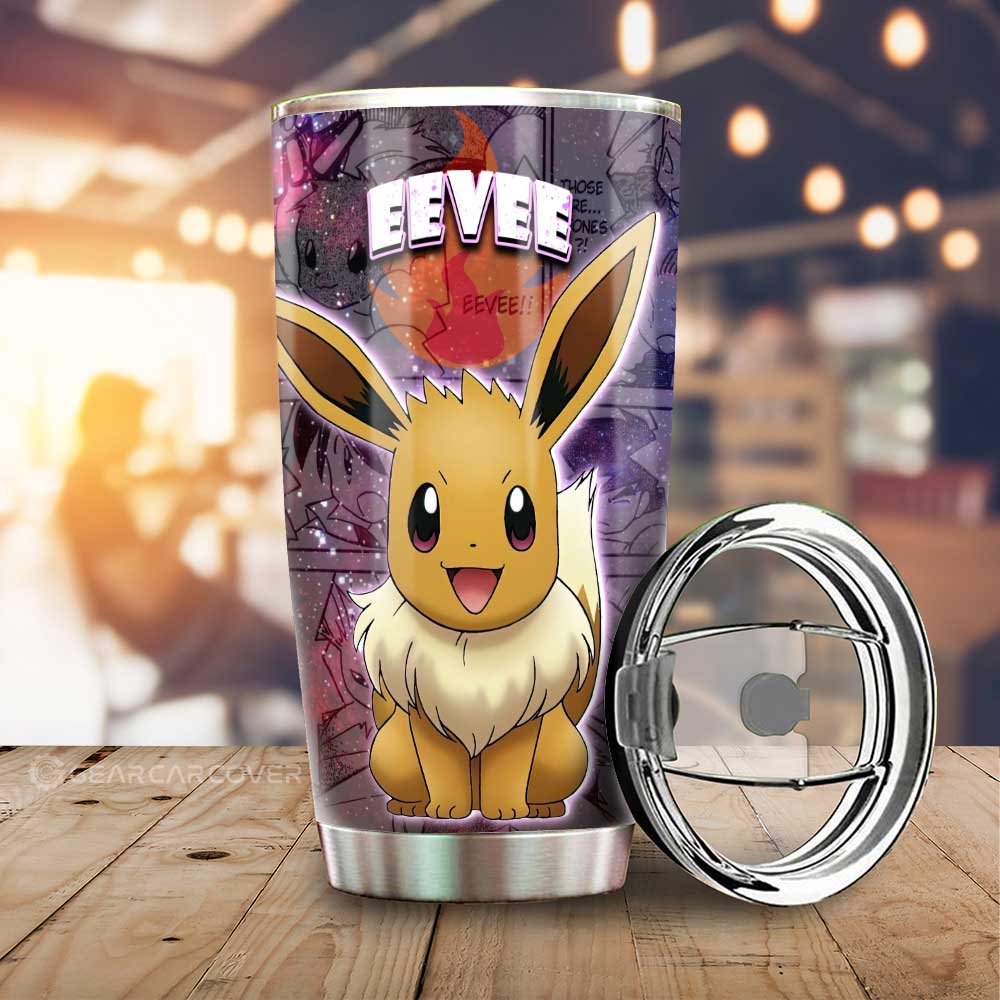 Eevee Tumbler Cup Custom Anime Galaxy Manga Style - Gearcarcover - 1