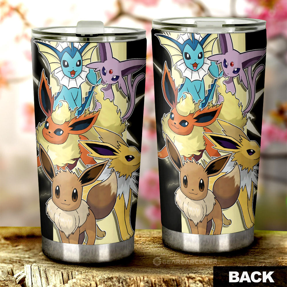 Eevee Tumbler Cup Custom Car Accessories For Fans - Gearcarcover - 2