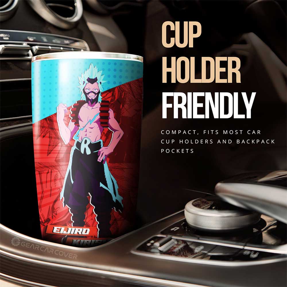 Eijiro Kirishima Tumbler Cup Custom Car Interior Accessories - Gearcarcover - 3