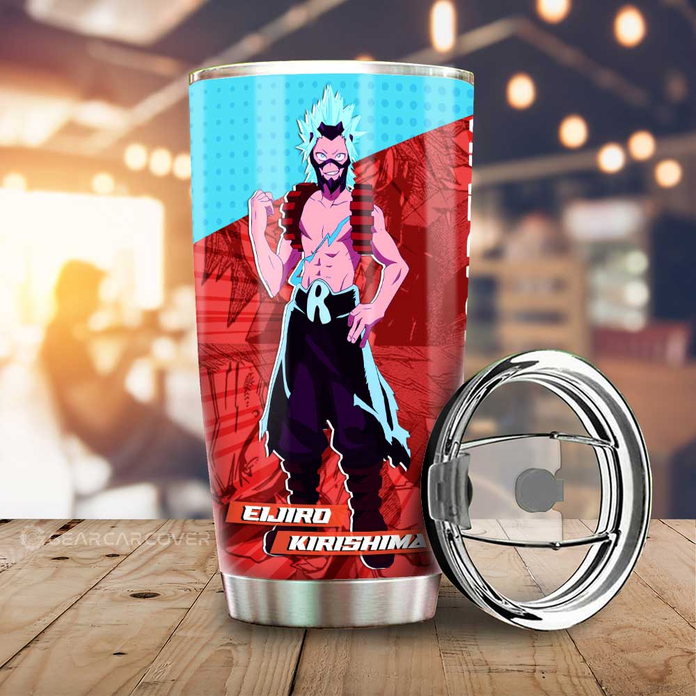 Eijiro Kirishima Tumbler Cup Custom Car Interior Accessories - Gearcarcover - 1