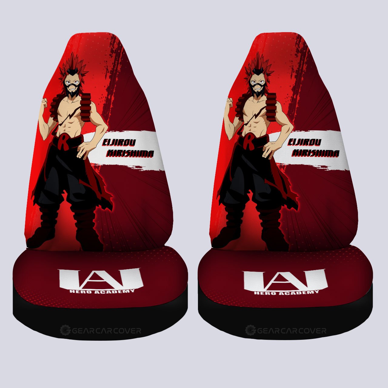 Eijirou Kirishima Car Seat Covers Custom For Fans - Gearcarcover - 4