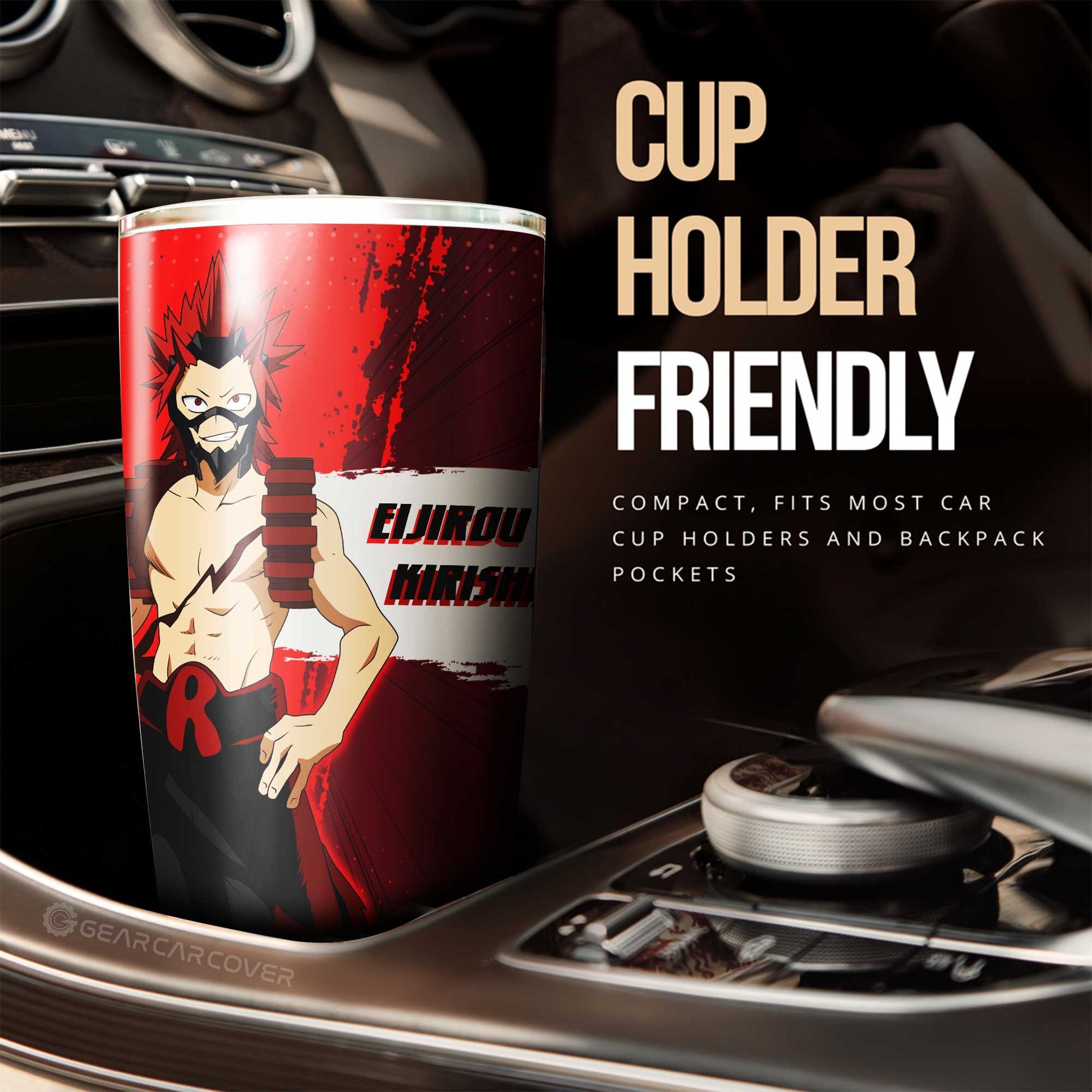 Eijirou Kirishima Tumbler Cup Custom For Fans - Gearcarcover - 2