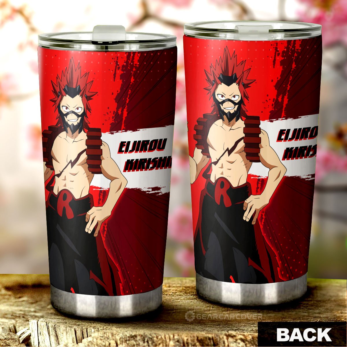 Eijirou Kirishima Tumbler Cup Custom For Fans - Gearcarcover - 3