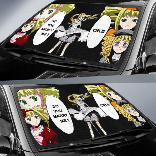 Elizabeth Ethel Cordelia Midford Car Sunshade Custom Black Butler Car Accessories - Gearcarcover - 2