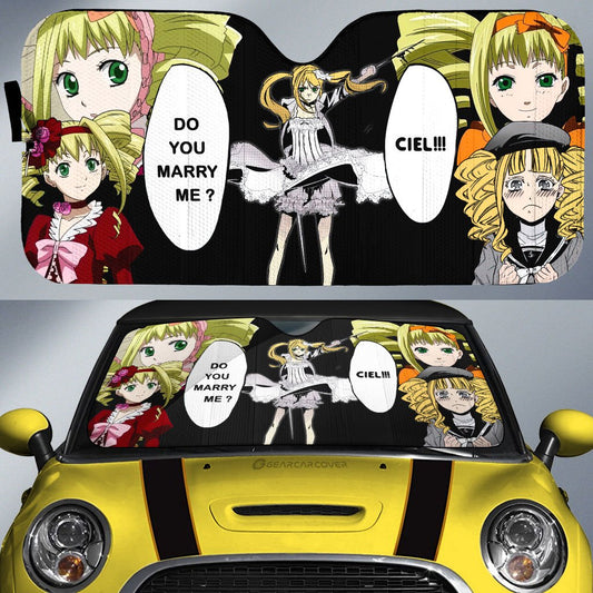 Elizabeth Ethel Cordelia Midford Car Sunshade Custom Black Butler Car Accessories - Gearcarcover - 1