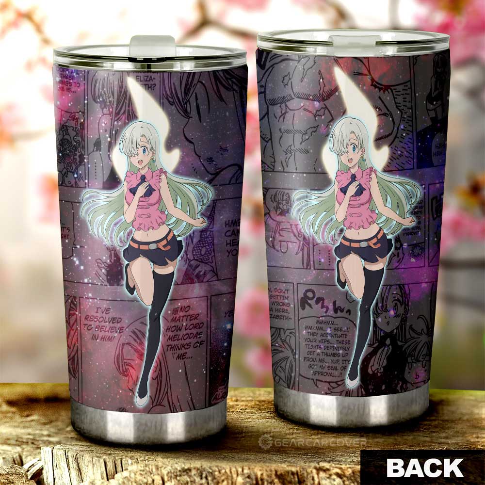 Elizabeth Liones Tumbler Cup Custom Manga Galaxy Style - Gearcarcover - 3