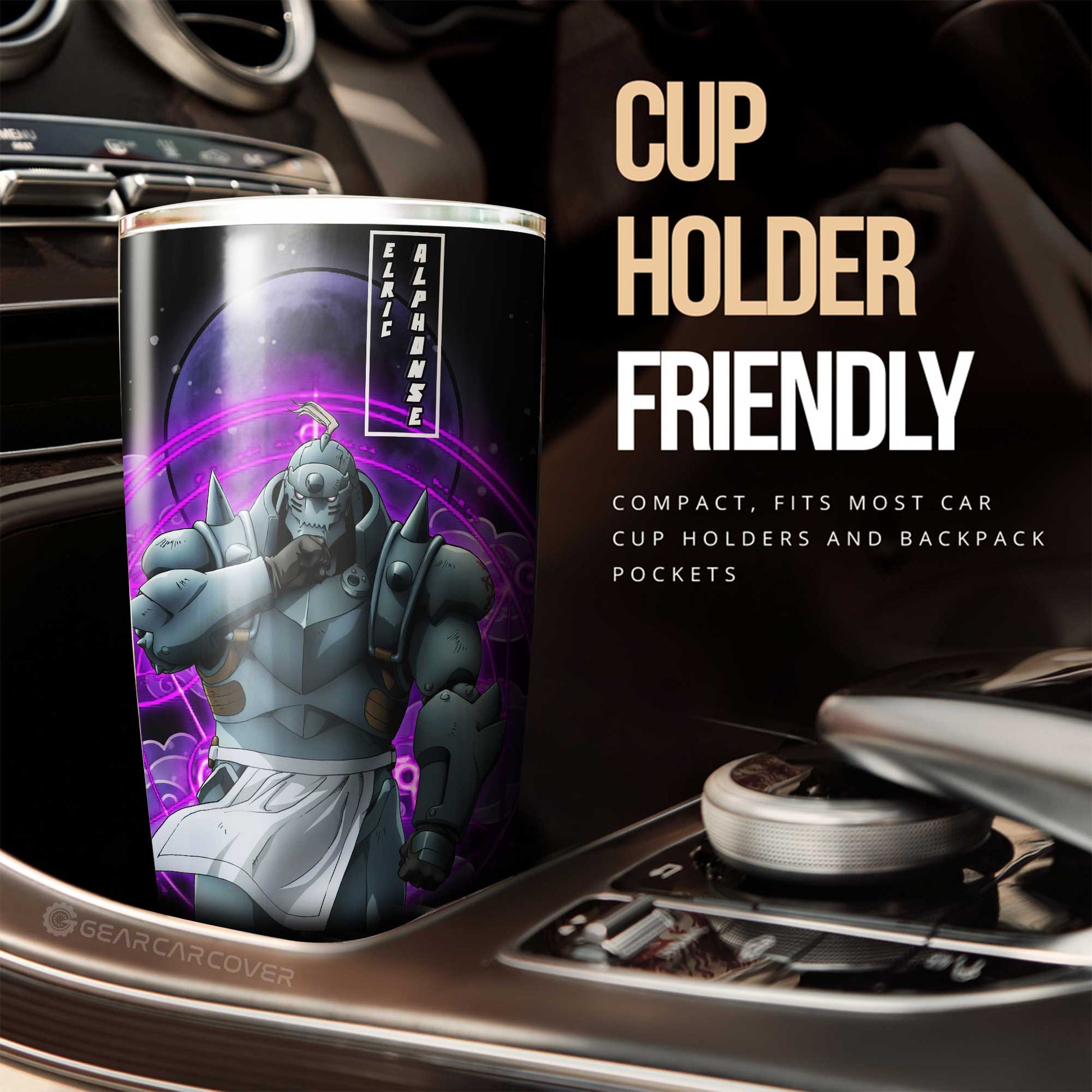 Elric Alphonse Tumbler Cup Custom Car Interior Accessories - Gearcarcover - 2