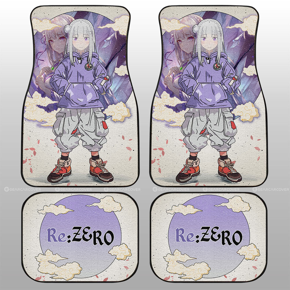 Emilia Car Floor Mats Anime Collection - Gearcarcover - 1