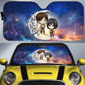 Eren And Mikasa Car Sunshade Custom Car Accessories - Gearcarcover - 1