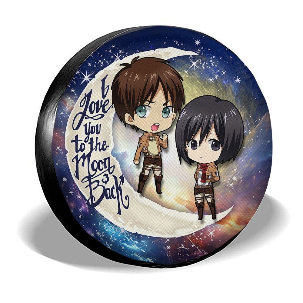 Eren And Mikasa Spare Tire Covers Custom Car Accessories - Gearcarcover - 3