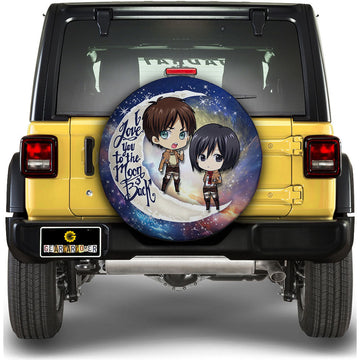 Eren And Mikasa Spare Tire Covers Custom Car Accessories - Gearcarcover - 1