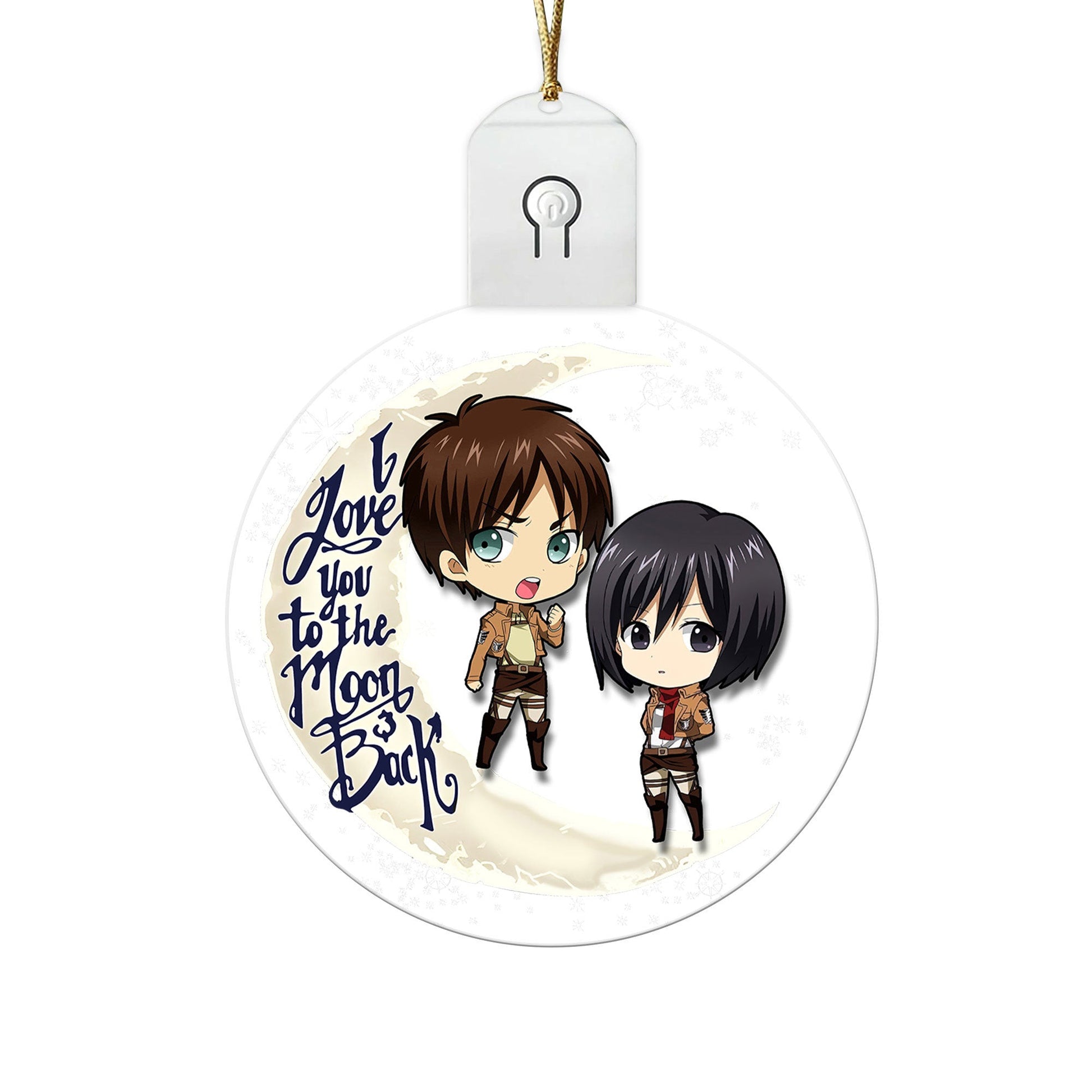 Eren Mikasa Led Ornament Custom Car Decorations - Gearcarcover - 1