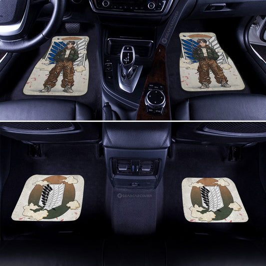 Eren Yeager Car Floor Mats AOT Collection - Gearcarcover - 2