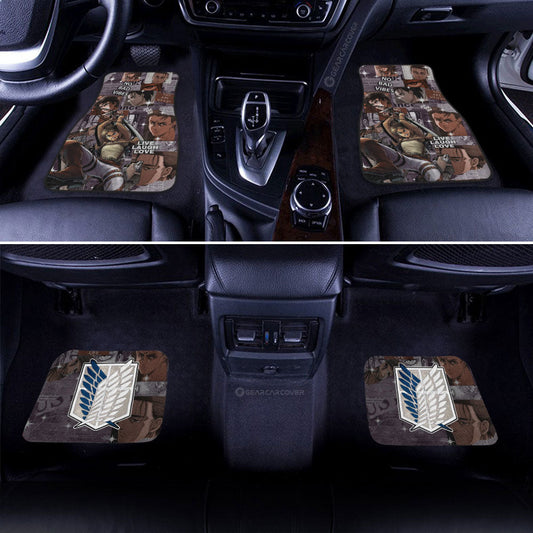 Eren Yeager Car Floor Mats Custom Car Interior Accessories - Gearcarcover - 2