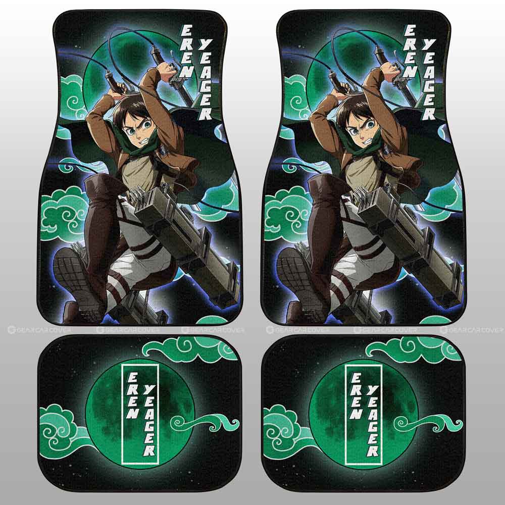 Eren Yeager Car Floor Mats Custom - Gearcarcover - 2