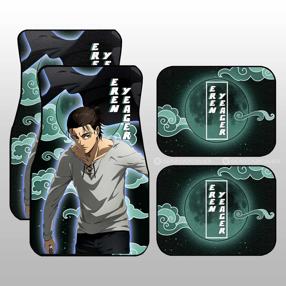 Eren Yeager Car Floor Mats Custom - Gearcarcover - 1