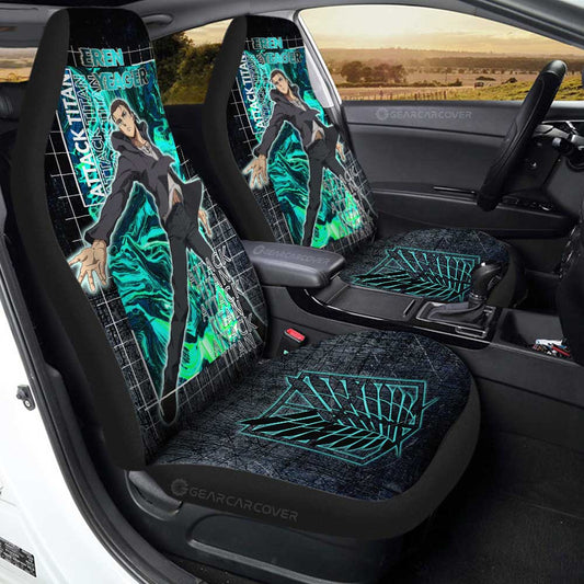 Eren Yeager Car Seat Covers Custom Attack On Titan Car Accessories - Gearcarcover - 2