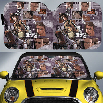 Eren Yeager Car Sunshade Custom Car Interior Accessories - Gearcarcover - 1