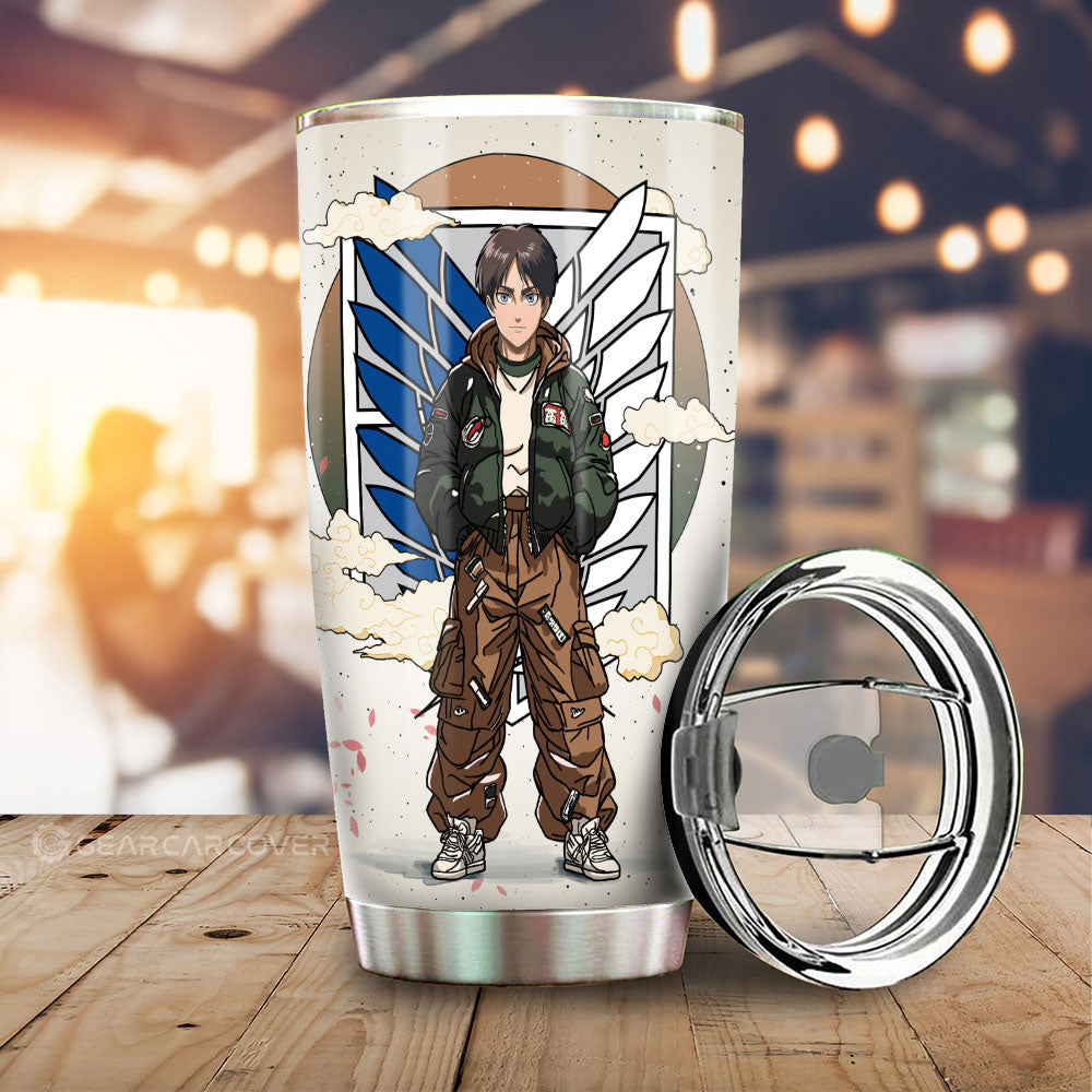 Eren Yeager Tumbler Cup AOT Collection - Gearcarcover - 1