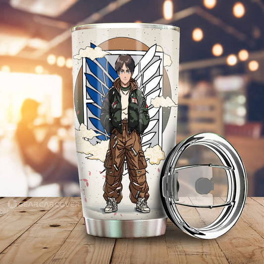 Eren Yeager Tumbler Cup AOT Collection - Gearcarcover - 1