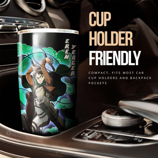 Eren Yeager Tumbler Cup Custom - Gearcarcover - 2