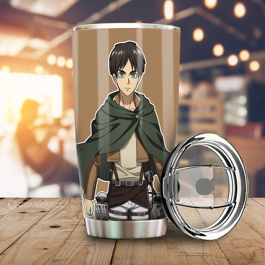 Eren Yeager Tumbler Cup Custom Main Hero Car Accessories - Gearcarcover - 1