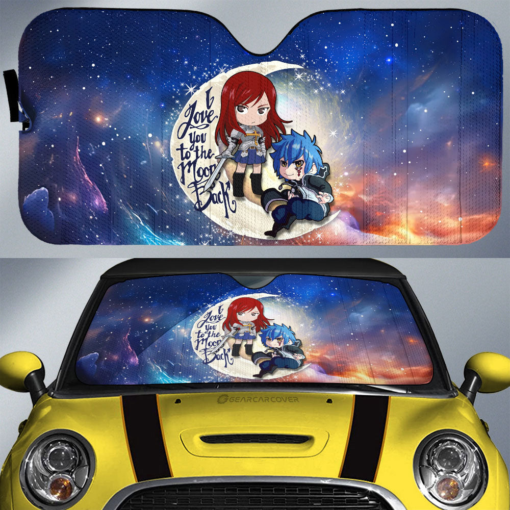 Erza And Jellal Car Sunshade Custom Car Accessories - Gearcarcover - 1