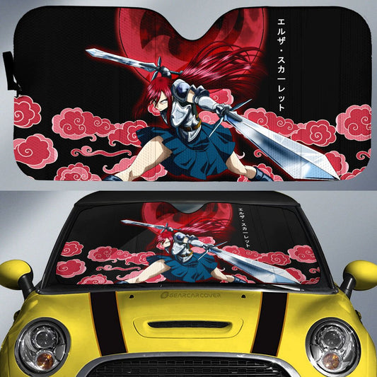 Erza Scarlet Car Sunshade Custom Car Accessories - Gearcarcover - 1