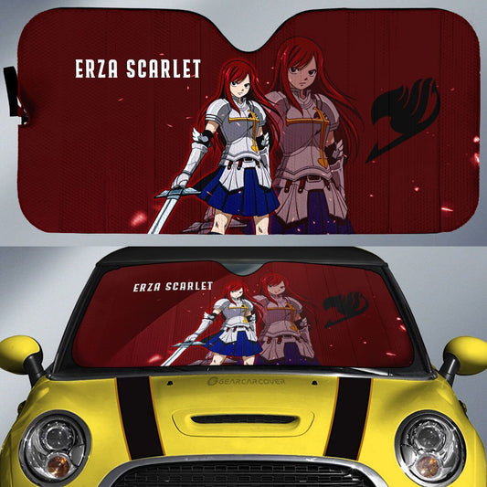 Erza Scarlet Car Sunshade Custom Car Accessories - Gearcarcover - 1