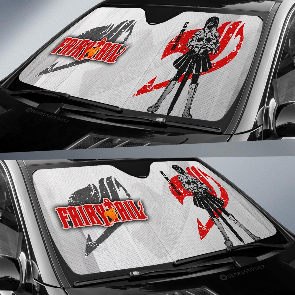 Erza Scarlet Car Sunshade Custom Car Accessories - Gearcarcover - 3